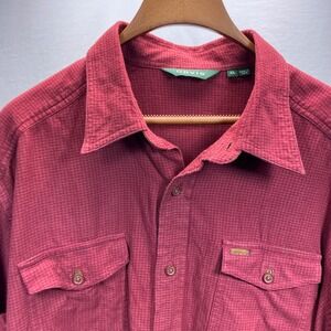 Orvis Houndstooth Shirt‎ Long Sleeve Button Up Casual Work XL